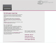 Tablet Screenshot of gegen-augenringe.info